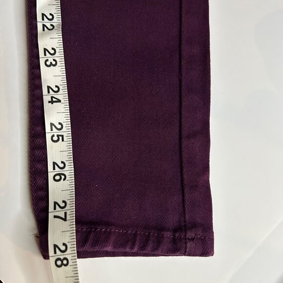 Levis Women's Junior 14 Regular 710 Super Skinny Distressed Purple Jeans - Picture 8 of 14